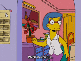 knock knock hello GIF