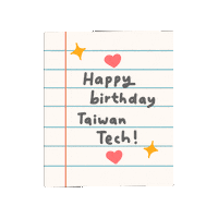 Happy Birthday Tech Sticker