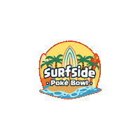surfsidepoke food fresh bowl poke Sticker