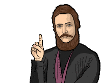 onaque hero finger nono grammar Sticker