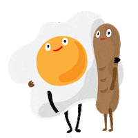 Egg Love Sticker by curly_mads