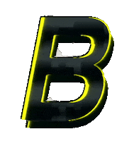Glitch Alphabet Sticker by #BASILIO