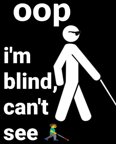 Im Blind Cant See GIF