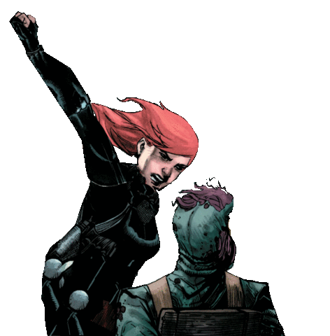 black widow marvel Sticker by Leroy Patterson