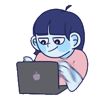 Work Apple Sticker