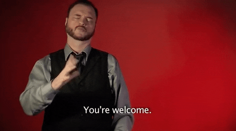 Sign Language Youre Welcome GIF by Sign with Robert