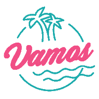 Go Palm Trees Sticker by Vamos