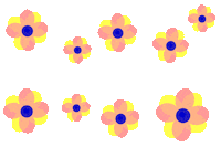 Flower Glowing Sticker