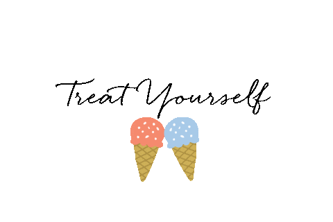 Treat Yourself Ice Cream Cones Sticker by Real Deals Corporate