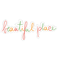 Beautiful Place Holiday Sticker