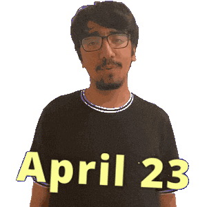 April 23 Sticker