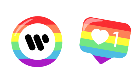 Warner Pride Sticker by Warner Music México