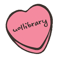 heart pink Sticker by University of Lincoln Library