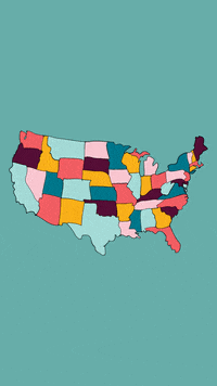 Map 50States GIF by Ample Hills Creamery