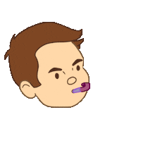 Cartoon Celebrate Sticker