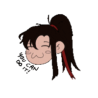dimpledoodles the untamed mdzs wei wuxian lan zhan Sticker