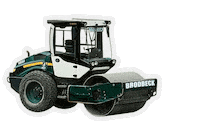 g-brodbeck baustelle strassenbau metzingen baumaschine Sticker