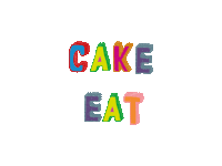 Eat Happy Birthday Sticker
