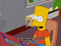 bart simpson school GIF