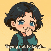Hana Trying Not To Laugh GIF by Persona