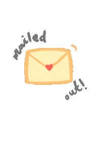 dimsumbeans mail mailed out Sticker