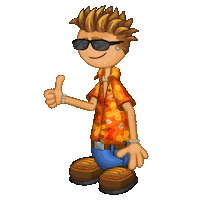 Chuck Thumbs Up Sticker by Flipline Studios