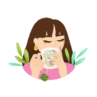 Tea Time Love Sticker