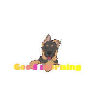 coldfeetdoodler good morning puppy doggo doggy Sticker