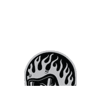 Flames Helmet Sticker by Hoff & Pepper