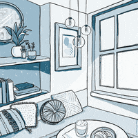 katiecadamatre coffee sun time cafe GIF