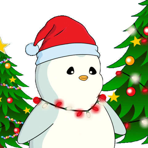Merry Christmas Sticker by Pudgy Penguins