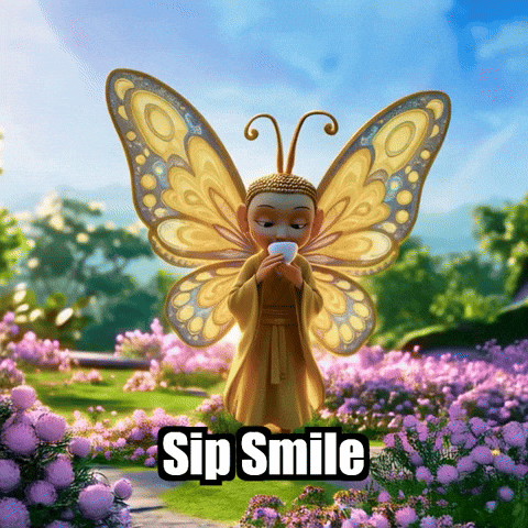 Tea Time Peace GIF by BuddhaFlyJourney
