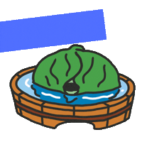 犬 水 Sticker by otafuku_sauce