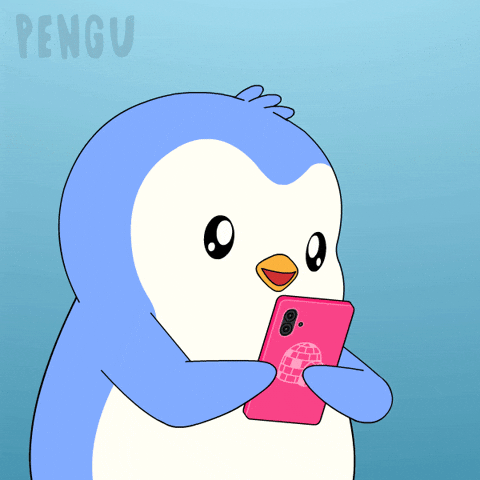Penguin Phone GIF by Pudgy Penguins