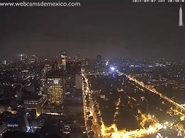 Webcam Shows Powerful Quake Felt in Mexico City