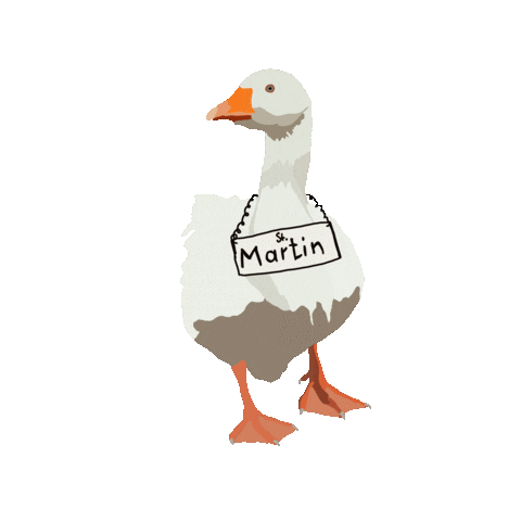 St Martin Gans Sticker by Leofine