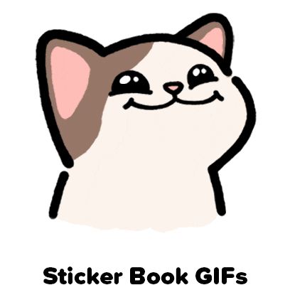 Happy Cat Sticker by Sticker Book iOS GIFs