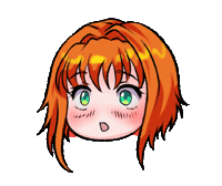 Embarrassed Girl Sticker