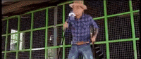 water bottle singer GIF