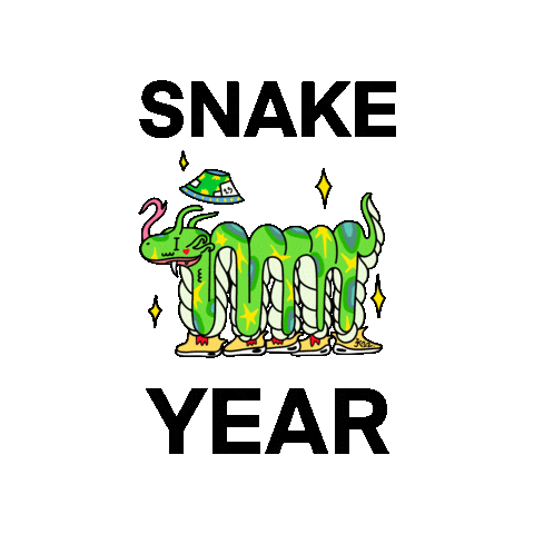 Lunar Year Snake Sticker