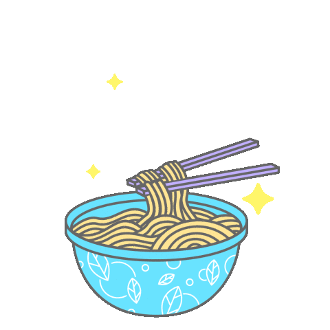 sheilawong giphyupload food noodles ramen Sticker
