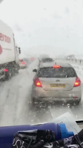 Winter Storm Strands Drivers in Northern England