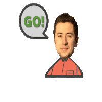 TECBU excited marketing motivation go Sticker