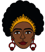 African Queen girl power Sticker by Queendom