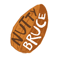 NuttyBruce bruce almond milk nut milk nuttybruce Sticker