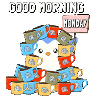 Good Morning Coffee Sticker by Pudgy Penguins
