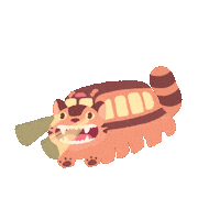 Ilustracici totoro catbus ilustracici Sticker
