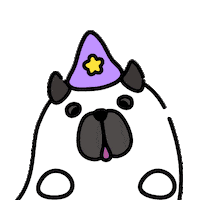 Ghost Dog Sticker by YajuWholeHouse