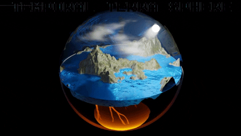 Jmartin_leo giphygifmaker space time sphere GIF
