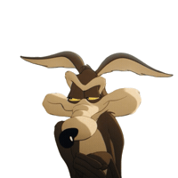Scheming Looney Tunes Sticker by Coyote vs. ACME